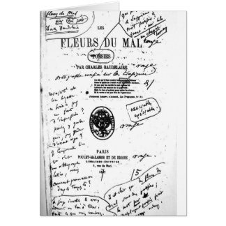 Les Fleurs du Mal 2 - Baudelaire Hälsningskort