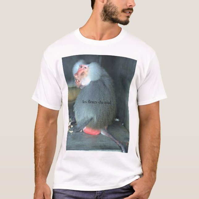 les fleurs du mal - baboon tee shirt (Framsida)
