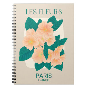 Les Fleurs Paris anteckningsbok