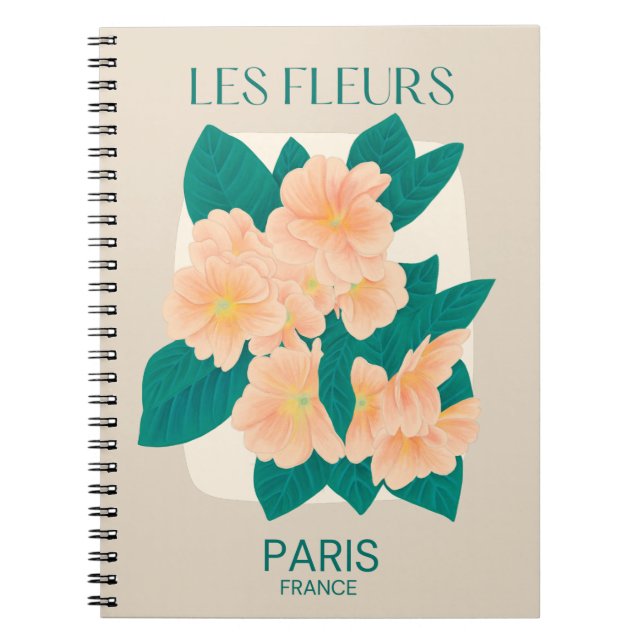 Les Fleurs Paris anteckningsbok (Framsidan)
