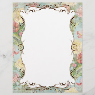 Les Fleurs Peony Ro Tulip Blommigt Stationery Pg 2