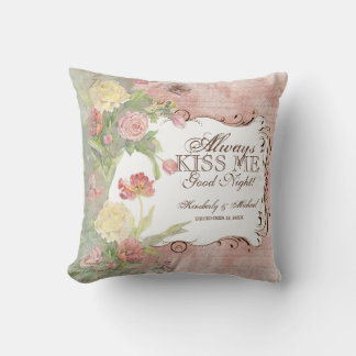 Les Fleurs Peony Ro Tulip Iris Blommigt Flowers Kudde