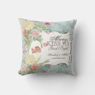 Les Fleurs Peony Ro Tulip Iris Blommigt Flowers Kudde