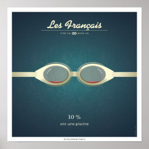 Les Français qui ont une piscine Poster