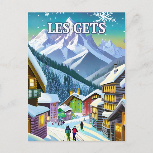 Les Gets : Authenticité Montagnarde Vykort (Framsida)