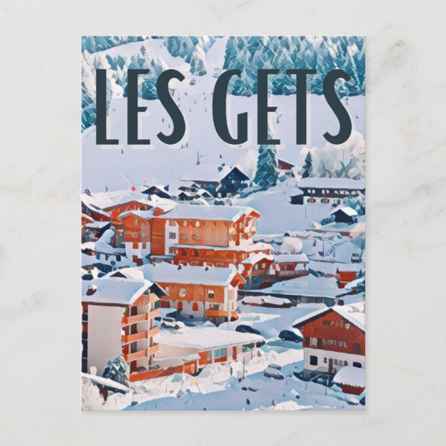 Les Gets Station de ski  Vykort (Framsida)