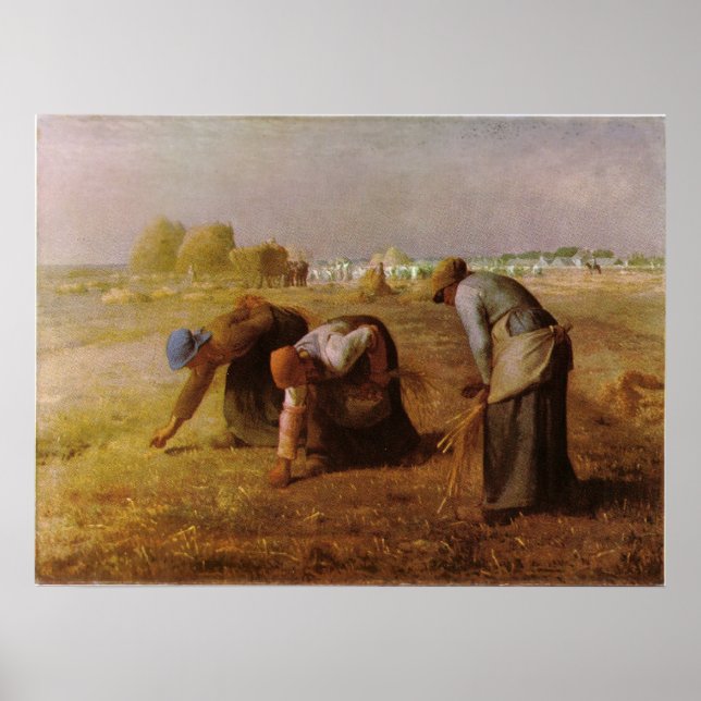 Les Glaneuses 1857 av Jean-Francois Millet Poster (Framsidan)