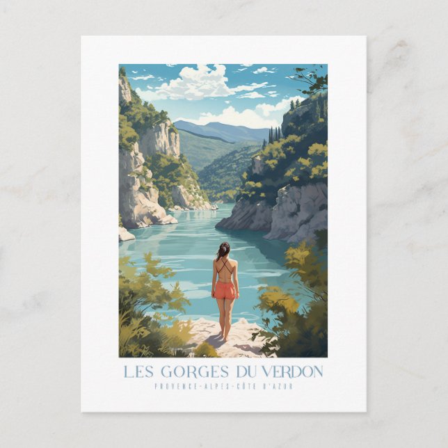 Les Gorges du Verdon - poster - Affiche Vykort (Framsida)