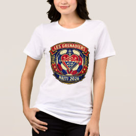 Les Grenadiers Haiti 2026 Soccer  Inspired Heart  T Shirt
