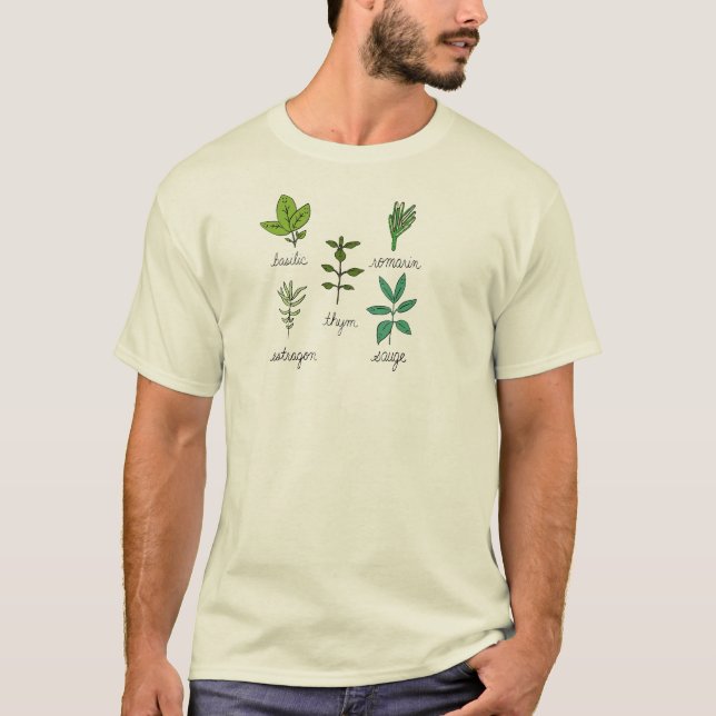 Les herbes tee shirt (Framsida)