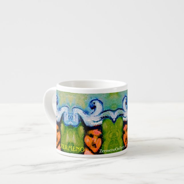 "Les Hommes Du Cirque" espressokopp (Framsida vänster)