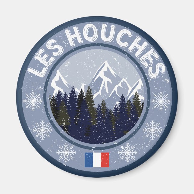 Les Houches Station de Ski Magnet (Framsidan)