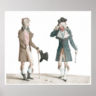 Les Incroyables - Fransk Caricature Carle Vernet P Poster