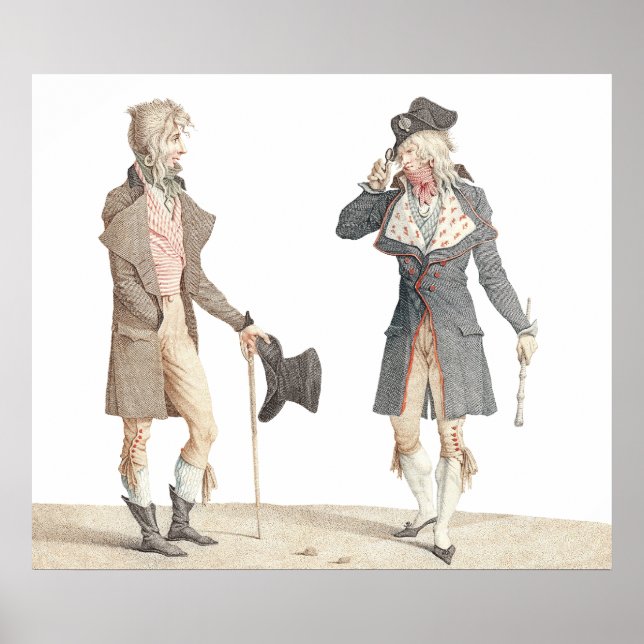 Les Incroyables - Old Fransk Engrating by Vernet Poster (Framsidan)