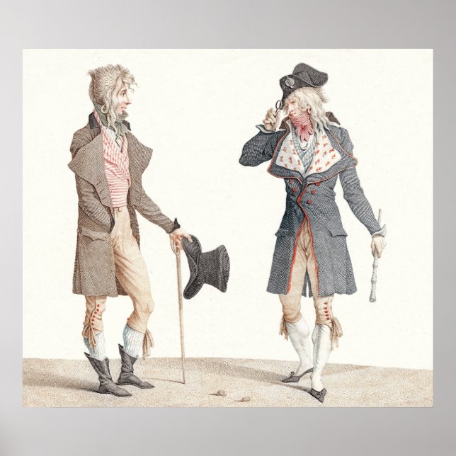 Les Incroyables - Reproduction of Vernet Engrave Poster (Framsidan)