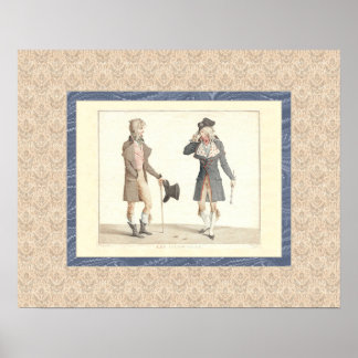 Les Incroyables - Reproduction of Vernet Engrave Poster