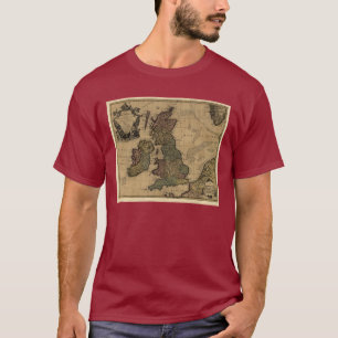 Les Isles Britanniques, karta 1700's T Shirt