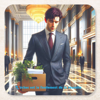  - Les Jours Meilleurs Arrivent Underlägg Papper Kvadrat