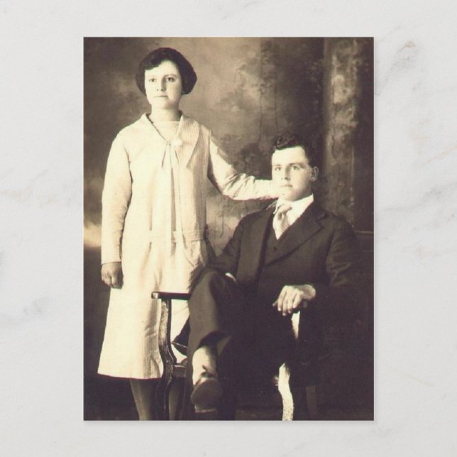 Les jumeaux en 1930 vykort (Framsida)