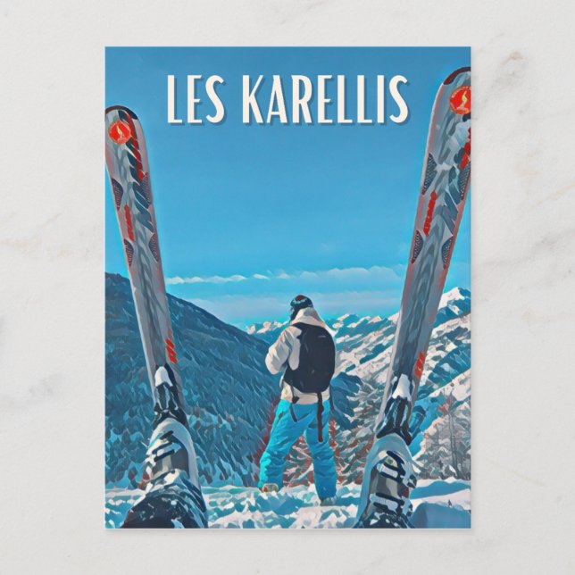 Les Karellis Station de ski  Vykort (Framsida)