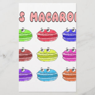Les Macarons Cute Tecknad