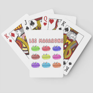 Les Macarons Cute Tecknad Casinokort