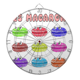 Les Macarons Cute Tecknad Darttavla