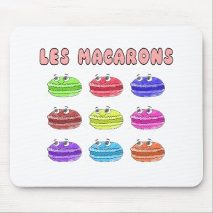 Les Macarons Cute Tecknad Musmatta