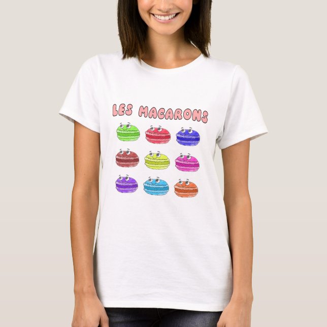 Les Macarons Cute Tecknad Tröja (Framsida)