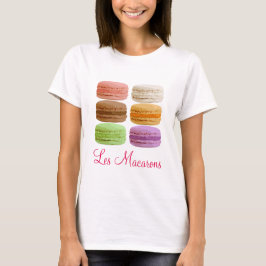 Les Macarons - pasteller av färgad T-shirt