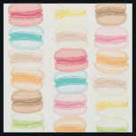 Les Macarons Tyg<br><div class="desc">Modern och färglös makaron-cookie-utskrift. | Designat av Shelby Allison.</div>