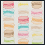 Les Macarons Tyg<br><div class="desc">Modern och färglös makaron-cookie-utskrift. | Designat av Shelby Allison.</div>