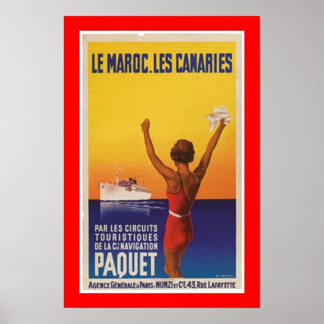 Les Maroc, Les Canaries - Paquet Poster (Framsidan)