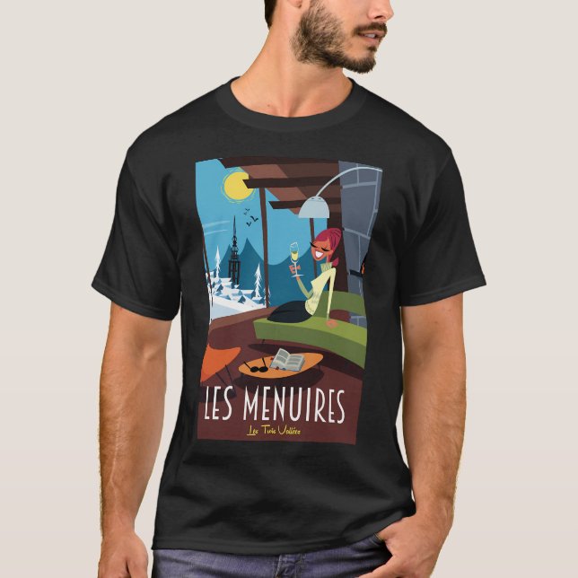 Les Menuires Poster T Shirt (Framsida)
