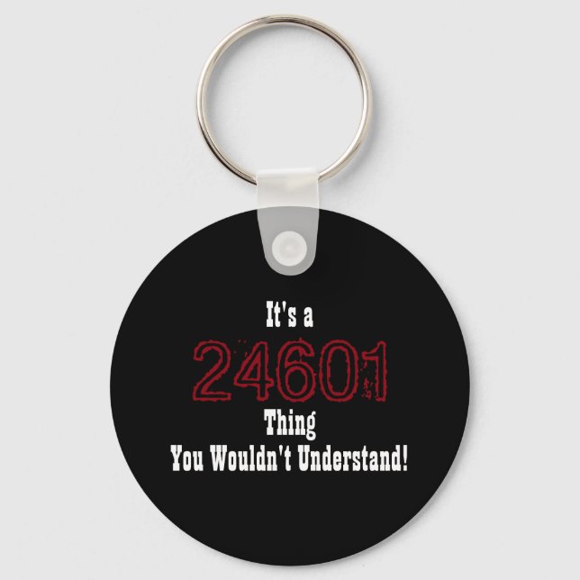 Les Mis 24601 Keychain Nyckelring (Framsida)