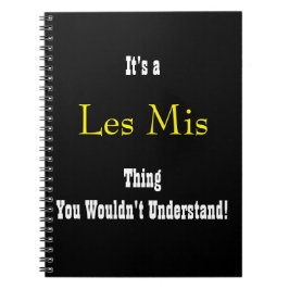Les Mis Journal Anteckningsbok