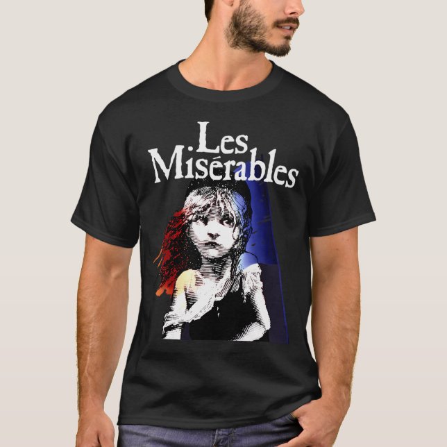 LES Miserables Design Mjuk Bomull T Shirt (Framsida)
