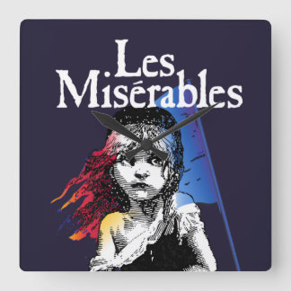 LES MISÉRABLES FYRKANTIG KLOCKA
