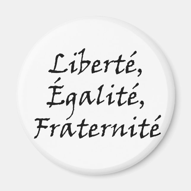 Les Misérables Kärlek: Liberté, Égalité, Fraternit Magnet (Framsidan)