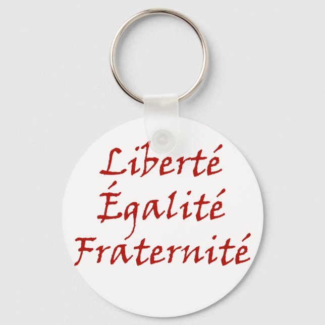 Les Misérables Kärlek: Liberté, Égalité, Fraternit Nyckelring (Framsida)