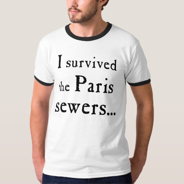 Les Misérables kärlek: Paris avkloppskjorta T Shirt (Framsida)