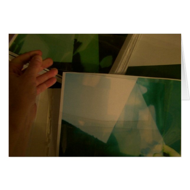 Les Non-Dessins du Jour 2005-2006 Project Grönt A Hälsningskort (Framsidan Horizontal)