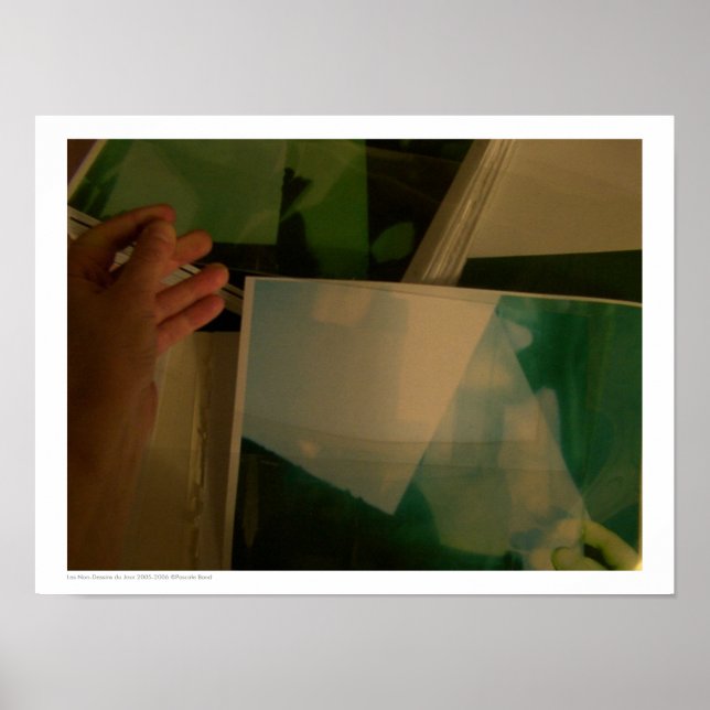 Les Non-Dessins du Jour 2005-2006 Project Grönt P Poster (Framsidan)