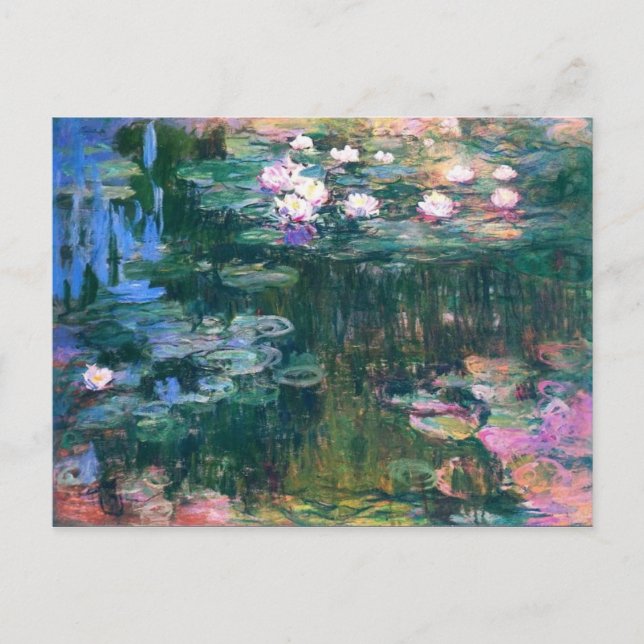 Les Nymphéas - Claude Monet Vykort (Framsida)