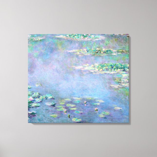 Les Nympheas Vatten Lilies Impressionism Fine Art Canvastryck (Framsida)