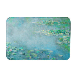 Les Nympheas Vatten Lilies Light Blue Fine Art Badrumsmatta
