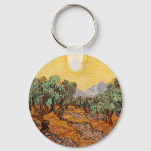 Les oliviers de Vincent Van Gogh (Olife träd) Nyckelring