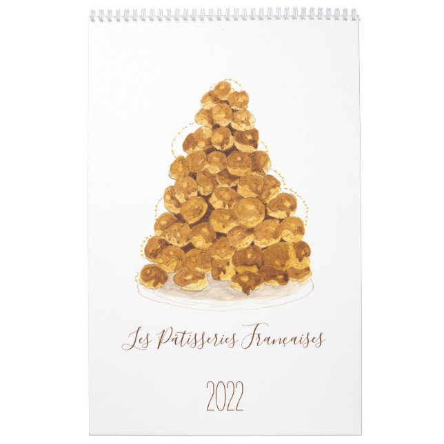 Les Pâtisseries Françaises Calendar Kalender (Omslag)