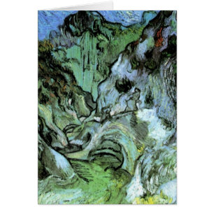 Les Peiroulets Ravine av Vincent van Gogh Hälsningskort