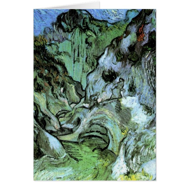 Les Peiroulets Ravine av Vincent van Gogh Hälsningskort (Framsidan)